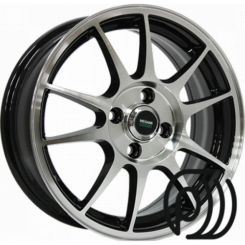 диск megami mgm-5 6x15 4x100 et 40 dia 67,1 (bkf)