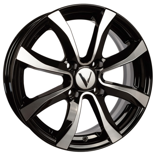 диск вектор vector к110 6x15 4x100 et 38 dia 67,1 алмаз черный